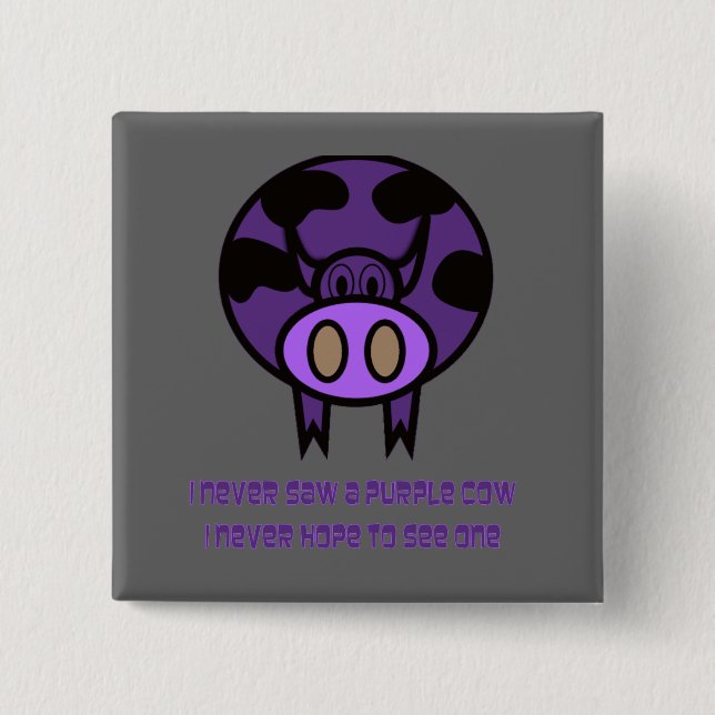 Purple Cow button (Front)