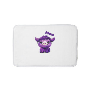 Purple Cow Oversized T-Shirt Bath Mat