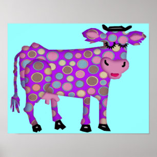 Purple Cow Poster