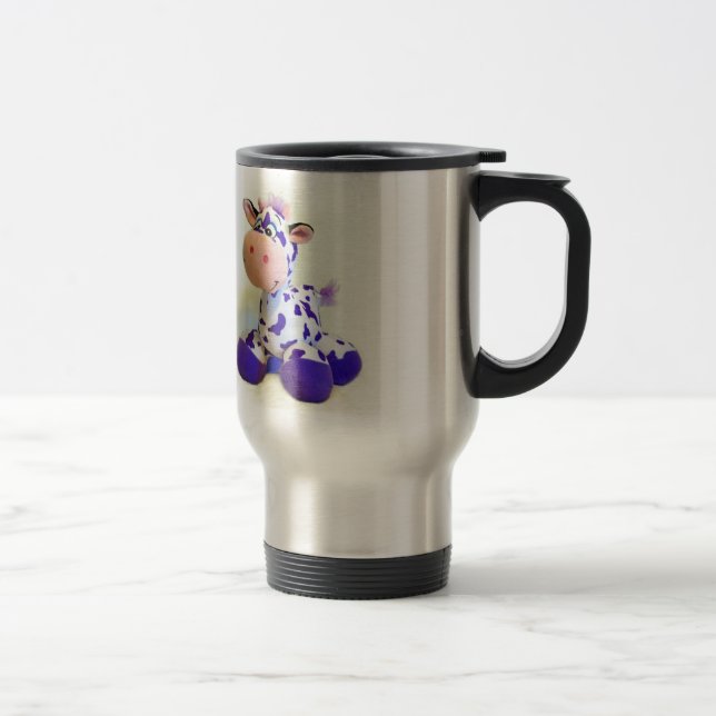 Purple Cow Travel Mug (Right)