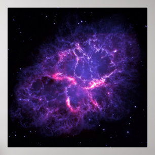 Purple Crab Nebula SpaceHD Poster