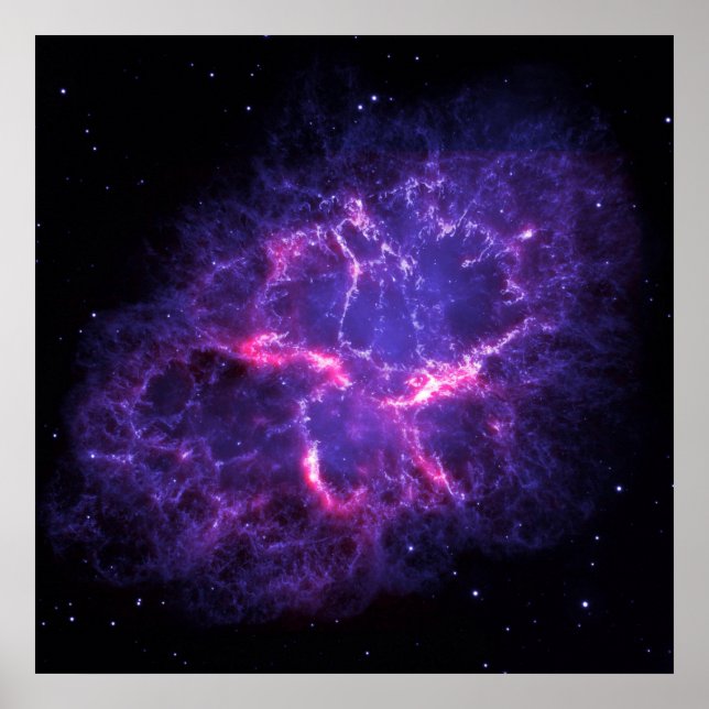 Purple Crab Nebula SpaceHD Poster (Front)