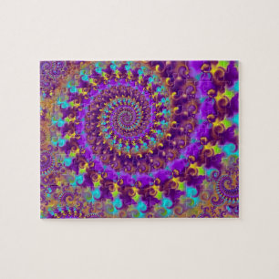 Purple Crazy Fractal Jigsaw Puzzle