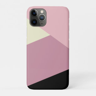 Purple & cream modern minimal abstract geometric Case-Mate iPhone case