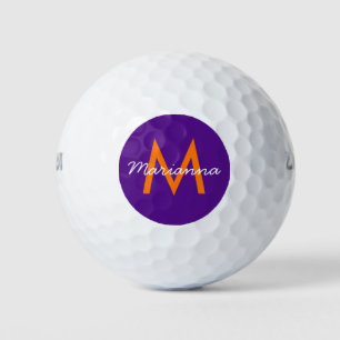 Purple Create Your Own Customised Monogram Golf Balls