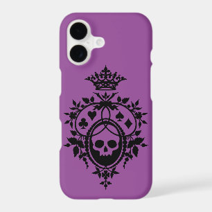 Purple Crest with Skull and Cardsuits