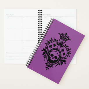 Purple Crest with Skull and Cardsuits Planner