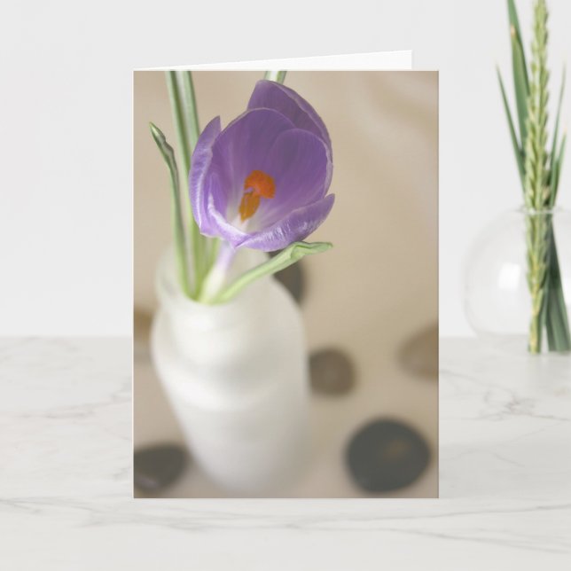 Purple Crocus Card (Front)