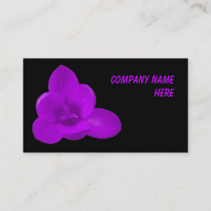 Purple Crocus Customisable Business Card