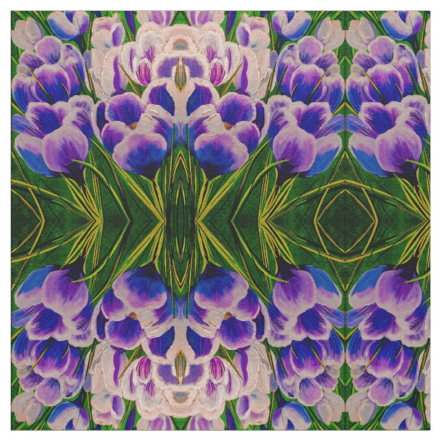 Purple Crocus Fabric (Swatch)