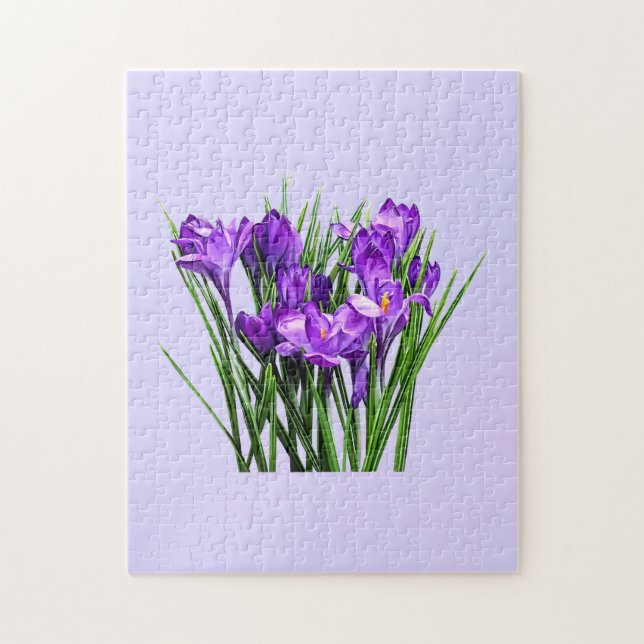 Purple Crocuses Jigsaw Puzzle (Vertical)