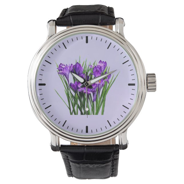 Purple Crocuses Watch (Front)