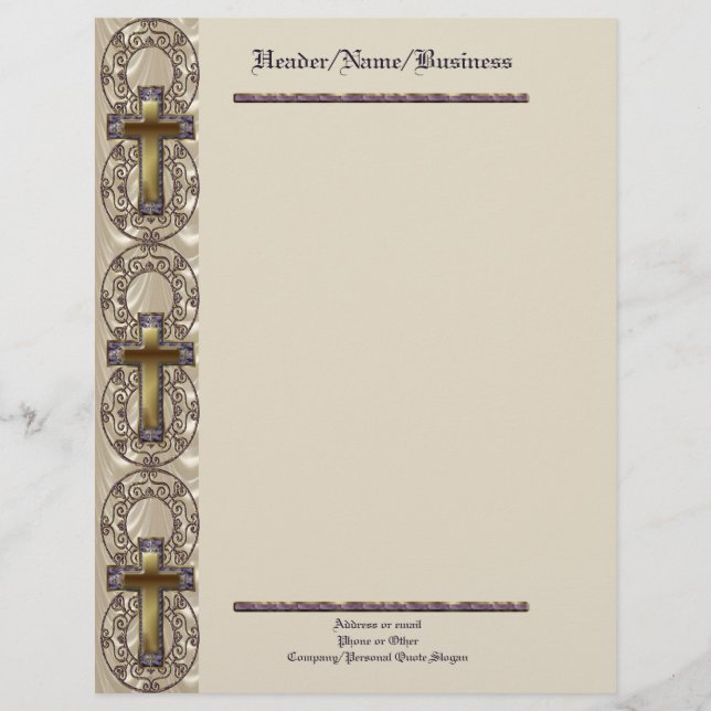 Purple Cross Letterhead (Front)