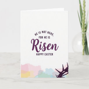 Purple Crown Easter Card