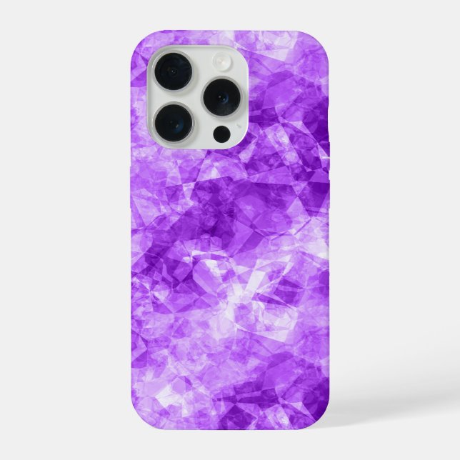Purple Crumpled Texture iPhone Case (Back)