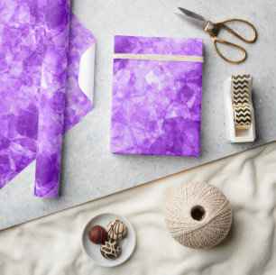 Purple Crumpled Texture Wrapping Paper