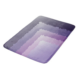 Purple crystals bath mat