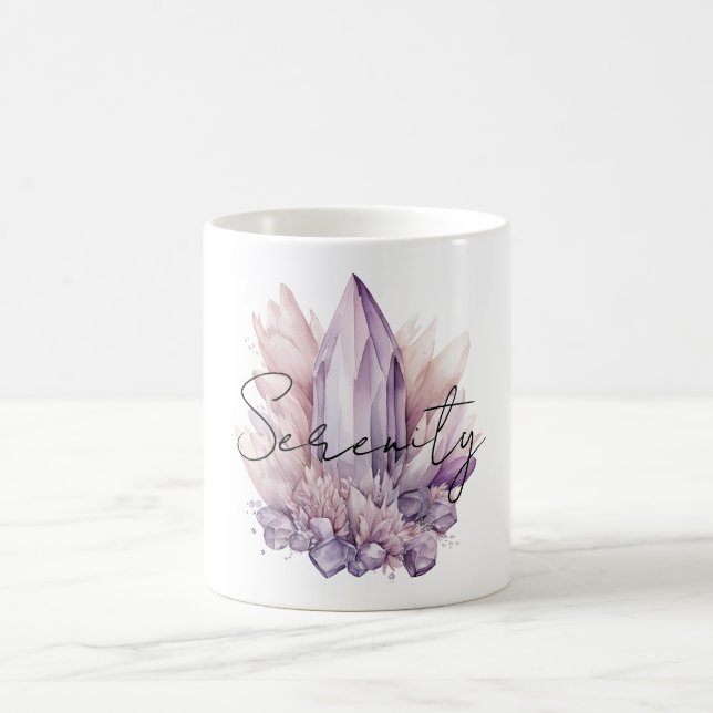 Purple Crystals Coffee Mug (Center)