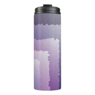Purple crystals thermal tumbler