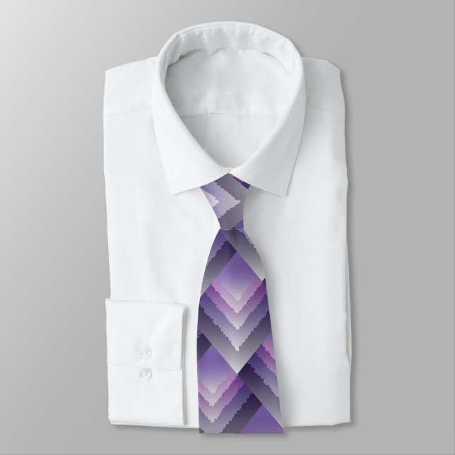Purple crystals tie (Tied)