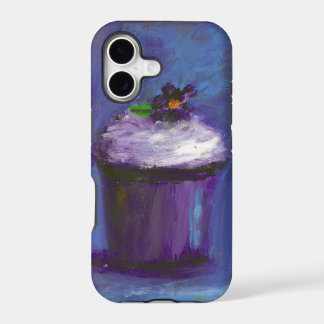 Purple cupcake case