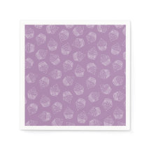 Purple cupcake illustration