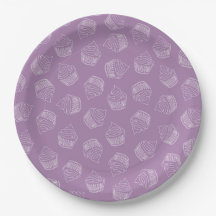 Purple cupcake illustration