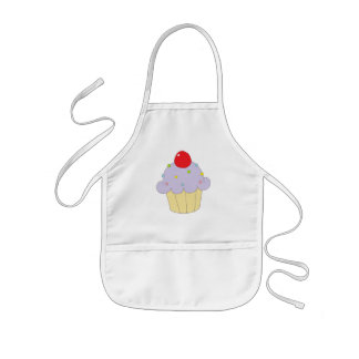 Purple Cupcake Kids Apron
