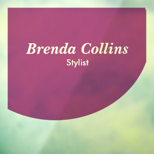 Purple curve and white