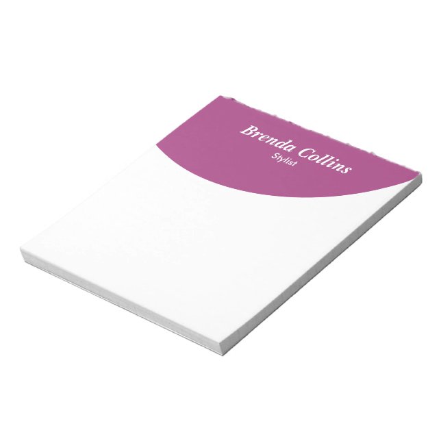Purple curve and white notepad (Rotated)