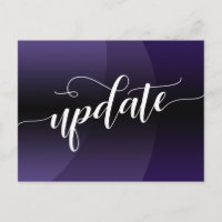 Purple Curve Postponed Wedding Update Notice