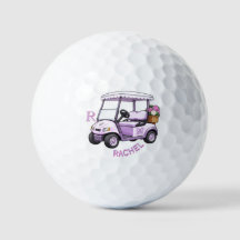 Purple Custom Cart Clubs Monogram Personalised Nam