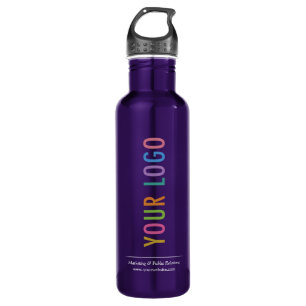 Purple Custom Company Logo Branded 710 Ml Water Bottle