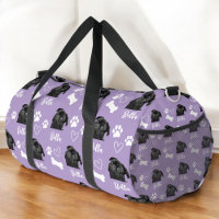 Purple Custom Love Paw Print Dog Lover Pet Photo