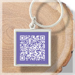 Purple | Custom QR Code Scannable Keychain<br><div class="desc">Looking for a powerful marketing tool to enhance your business? Look no further than our QR code keychains! With the ability to create a QR code directly onto the keychain, you can easily direct your customers to your website, social media pages, or other online media platforms. These keychains make great...</div>