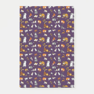 purple cute cat pattern design for cat lovers- post-it notes