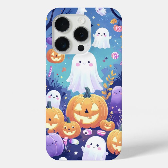Purple Cute Halloween iPhone / iPad case (Back)