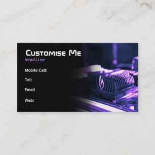 Purple Cyber Business Card