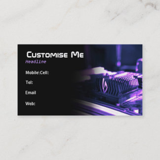 Purple Cyber Business Card