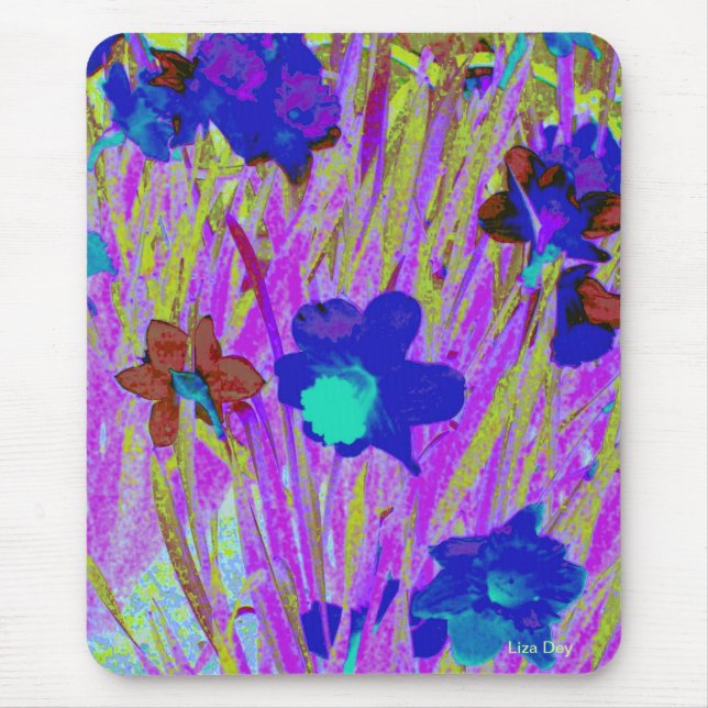 'Purple Daffodils' Mousepad (Front)