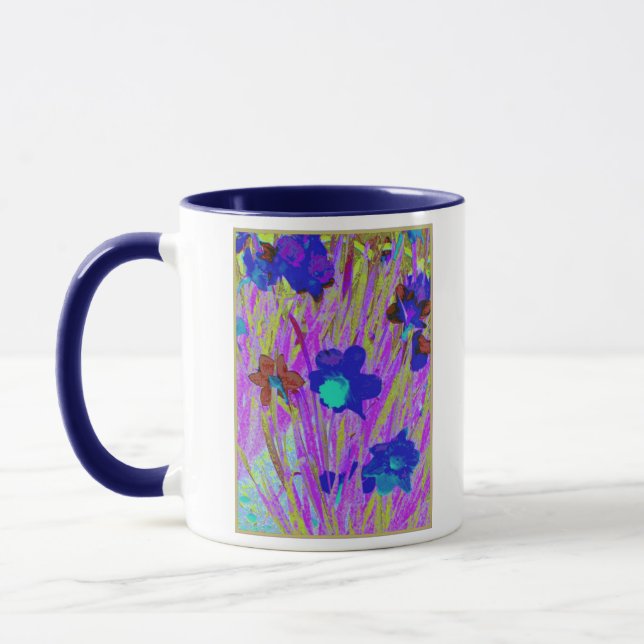 'Purple Daffodils'  Mug (Left)