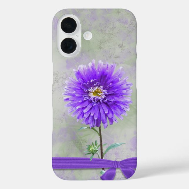 Purple Dahlia Case-Mate iPhone Case (Back)