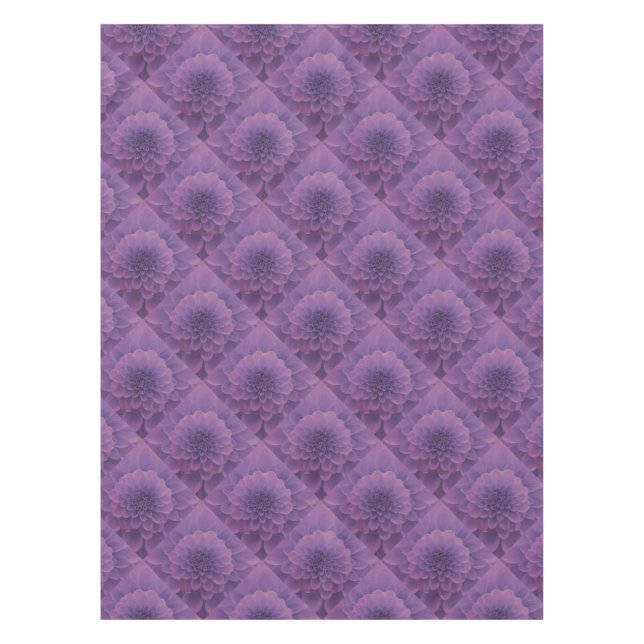 Purple Dahlia Tablecloth (Front)