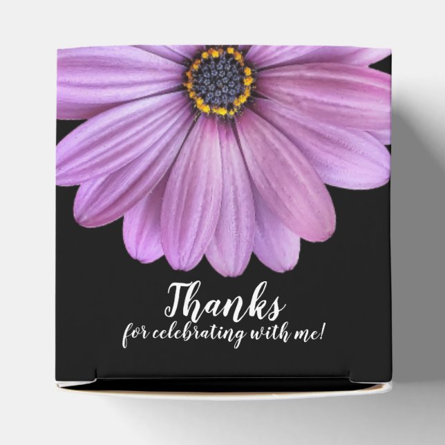 Purple Daisy 2" Party Favour Boxes (Top)