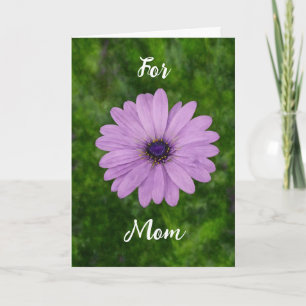 Purple Daisy Art Mother's Day Mum Card