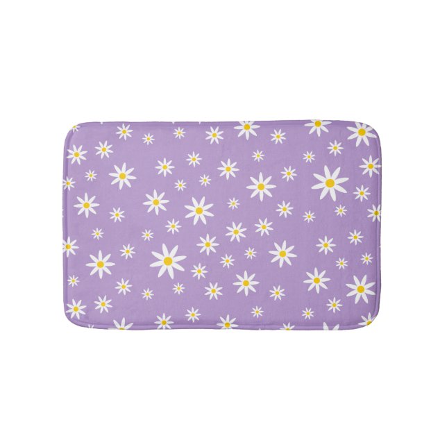 Purple Daisy Bath Mat (Front)