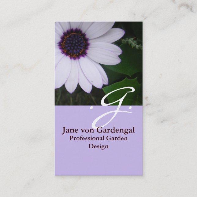 Purple Daisy Business Card (Front)