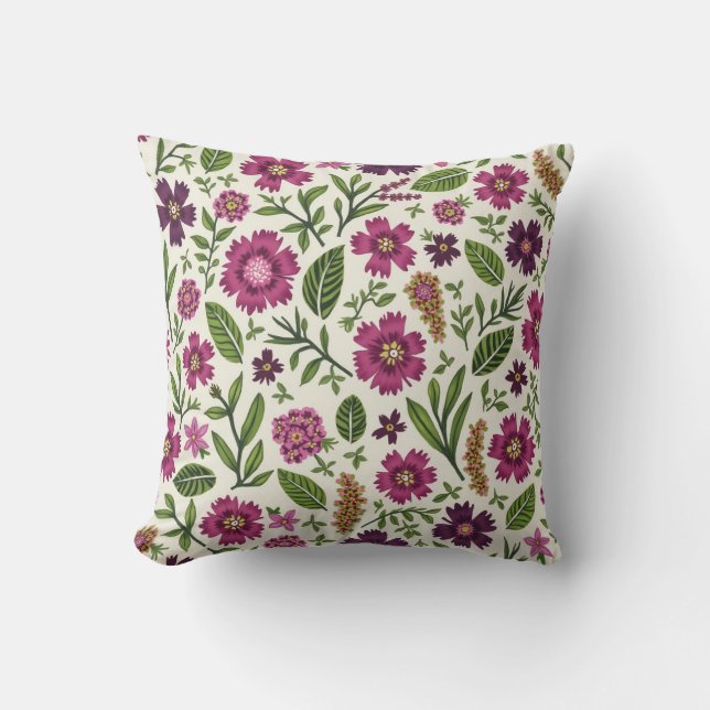  Purple Daisy Cushion (Front)