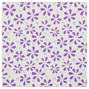 Purple Daisy Fabric and Crafting Pattern