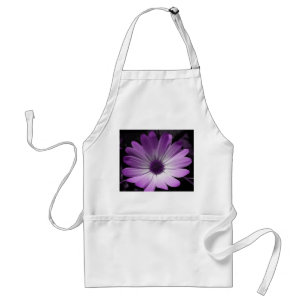 Purple Daisy Flower Apron